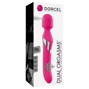Dorcel Dual Orgasms - akku, 2v1 masážny vibrátor (ružový)