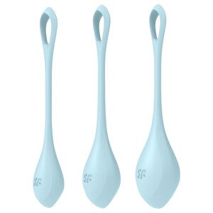 Satisfyer Yoni Power 2 - sada gejšskych guličiek - modrá (3 ks)
