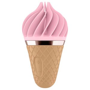 Satisfyer Sweet Treat - akumulátorový rotačný klitorisový vibrátor (ružovo-hnedá)