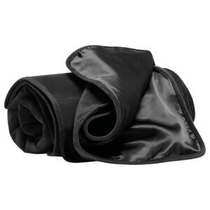 Liberator Fascinator Throw - mikrosaténová sexdeka (čierna)