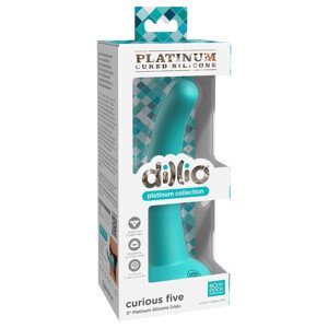 Dillio Curious Five - silikónové dildo (15cm) - tyrkysové