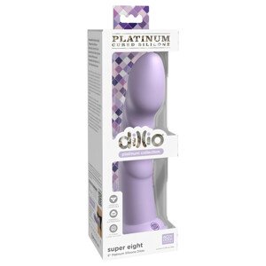 Dillio Super Eight - prísavný silikónový dildo (21cm) - fialový