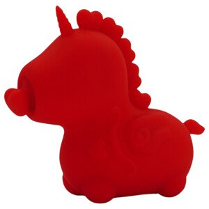 Unihorn Cupid's Beau - nabíjací jednorožec na klitoris (červený)