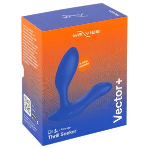 We-Vibe Vector+ - nabíjateľný, inteligentný análny vibrátor (modrý)