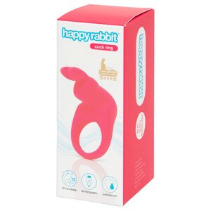 Happyrabbit Cock - nabíjateľný vibračný krúžok na penis (ružový)