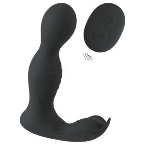 Rebel - diaľkový 2v1 prostatický vibrátor (čierny)