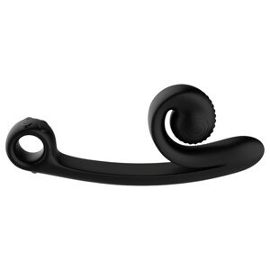 Snail Vibe Curve - 2in1 klitoriálny stimulátor vibrátor (čierny)