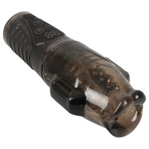 Stroker – vibračný a sací masturbátor (sivý)