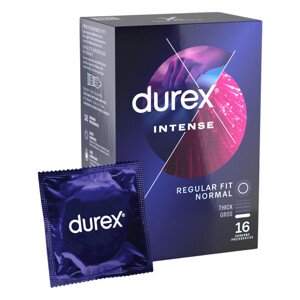 Durex Intense - rebrované a bodkované kondómy (16ks)