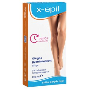 X-Epil - sada na epiláciu s valčekom - žltá