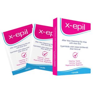 X-Epil - Olejové utierky po depilácii (4ks) - Aloe Vera