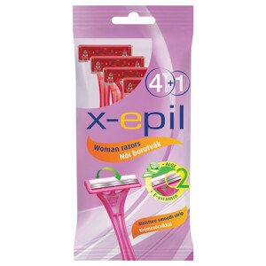X-Epil - jednorazový 2-čepeľový dámsky holiaci strojček (5ks)