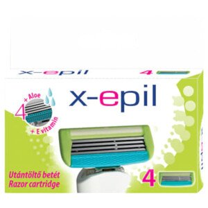 X-Epil - dámska žiletka s 4 čepeľami (4 ks)