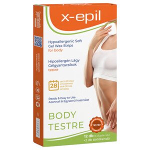 X-Epil - hypoalergénne gélpásiky na telo (12ks)