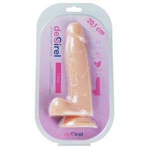 / Desirel Titan - realistické dildo s semenníkmi (naturálna farba)
