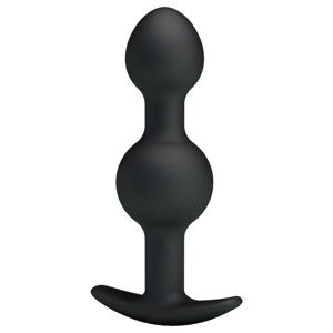 Pretty Love - vnútorné guľky anál dildo (čierne)