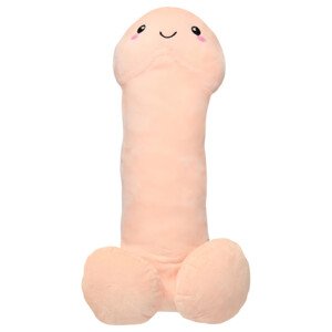 Objímateľný dildo plyšák - 100cm (prírodný)