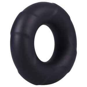 Doc Johnson C-Ring - silikónový erekčný krúžok (čierny)