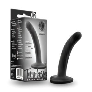 Temptasia Twist Small - prísavkový skrutkový dildo (čierny)