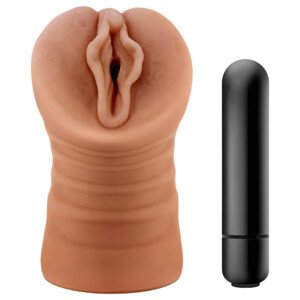 M For Men Sofia - vibrujúca umelá mačička (naturálna)
