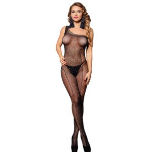 Subblime 952037 - sieťované body so štrasom - (čierne) - S-L