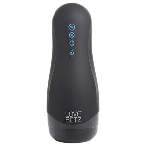 Lovebotz Auto Milker - vodotesný sací vibračný masturbátor (čierny)