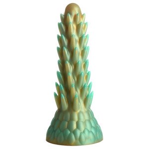 Creature Cocks Stegosaurus - silikónové dildo - 20 cm (zelené)