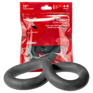 Perfect Fit Ultra Wrap 12 - hrubý penisový krúžok - čierny (30cm)