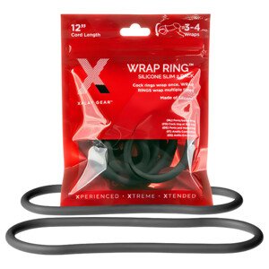Perfect Fit Slim Wrap 12 - tenká erekčná krúžka - čierna (30 cm)