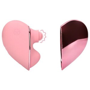 Loveline Tapping Heart - nabíjací klitorálny vibrátor (ružový)