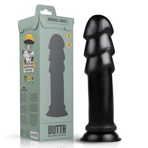BUTTR Madbull Muzzl - prísavný dildo (čierny)