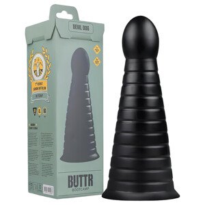 BUTTR Devil Dog - prísavný dildo (čierny)