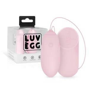 LUV EGG - nabíjacie, diaľkové vibračné vajíčko (ružové)