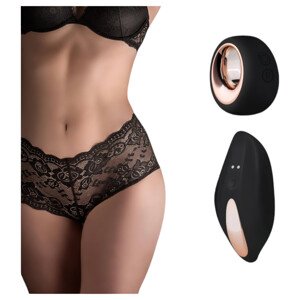 Pantyrebel - Vibračne nohavičky na diaľkové ovládanie - čierne (S-L)