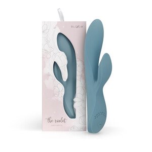 Bloom Violet Rabbit - G-bodkový vibrátor s ramenom (tyrkysový)