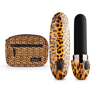 Panthra Asha - nabíjateľný rúžový vibrátor (leopard-čierna)