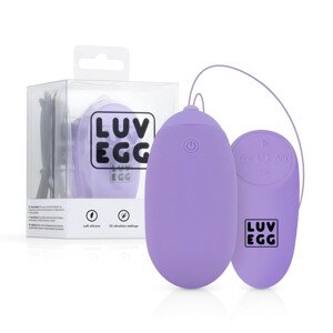 LUV EGG XL - nabíjacie, rádio ovládané vibrátor vajíčko (fialové)