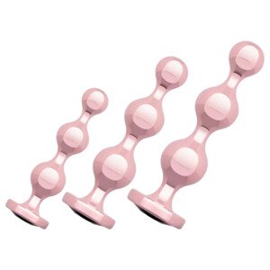 Rosy Gold - análny dildo set (ružové zlato)