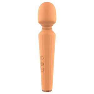 Glam - dobíjateľný masážny vibrátor (oranžový)