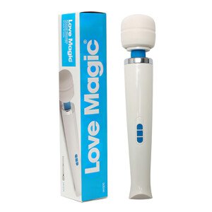 Love Magic Wand - akumulátorová masážna vibrátorová palička (biela)