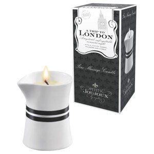Petits Joujoux London - masážna sviečka - rebarbora-jantár (120ml)