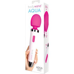 Bodywand Aqua Wand - vodotesný masážny vibrátor (biela-ružová)