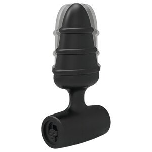 Love Plug - mini análny vibrátor (čierny)