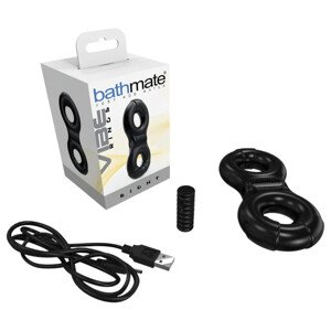 Bathmate Vibe Ring Eight - nabíjateľný vibračný erekčný krúžok (čierny)