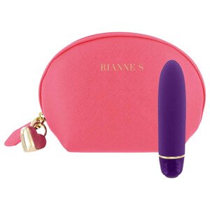 Rianne Essentials Classique Deep - silikónový rúž vibrátor (fialový)