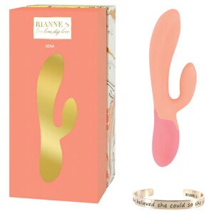 Rianne Essential Xena - nabíjateľný, hrejivý vibrátor (broskyňová koralová)