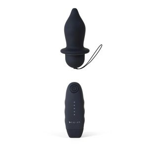 B SWISH Bfilled Classic - rádiový análny vibrátor (čierny)