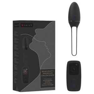 B SWISH Premium - nabíjacie rádiové vibračné vajíčko (čierne)