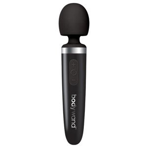 Bodywand Aqua - dobíjací mini masér vibrátor (čierny)