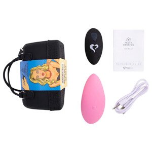 FEELZTOYS Panty - akumulátorový, diaľkový vibrujúci stimulátor (ružový)
